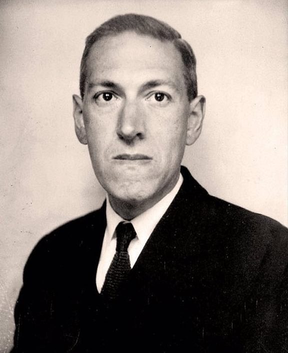 A portrait image of H.P. Lovecraft from June 1934